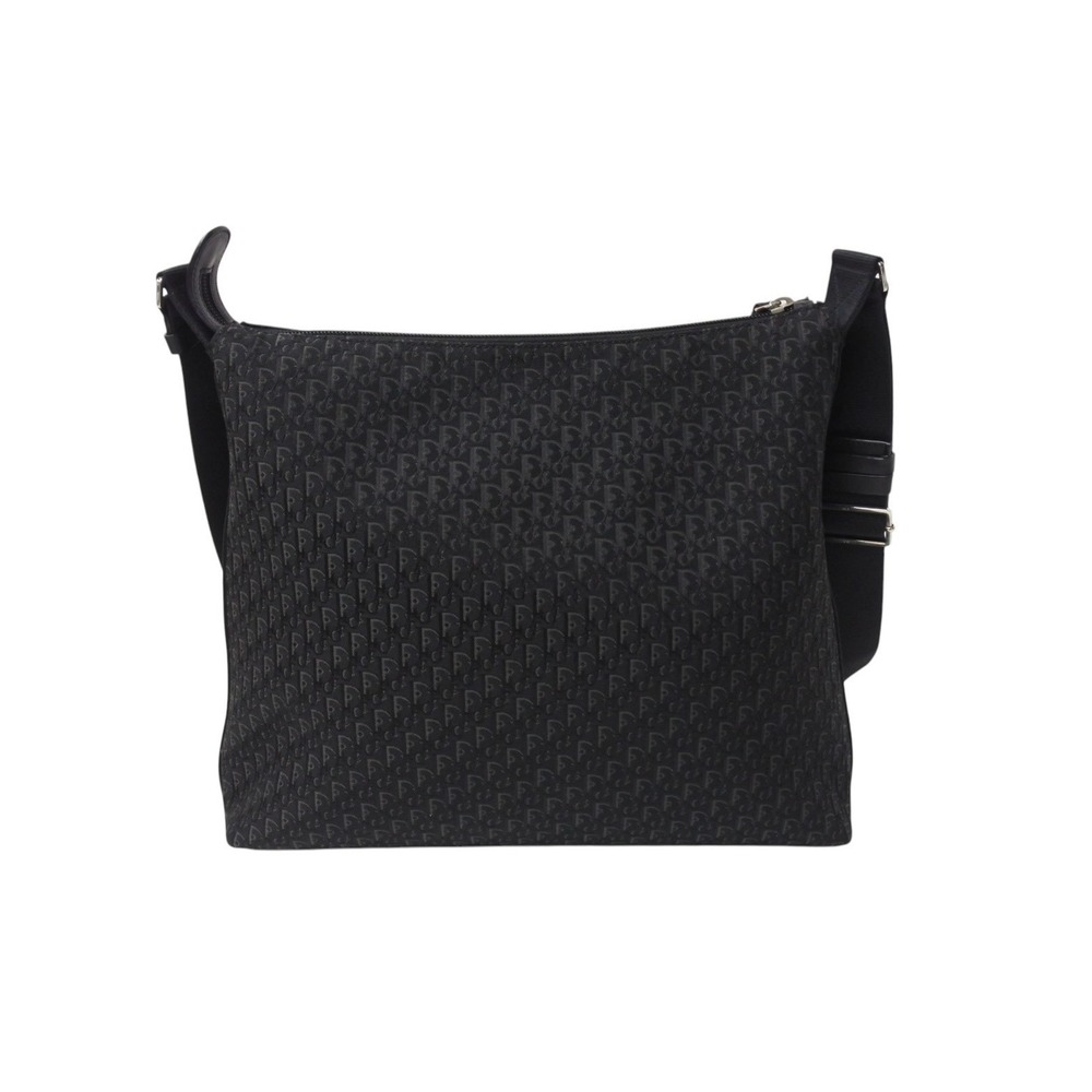 Dior Shoulder Christian Bag Black Trotter Gray - Picture 3 of 9